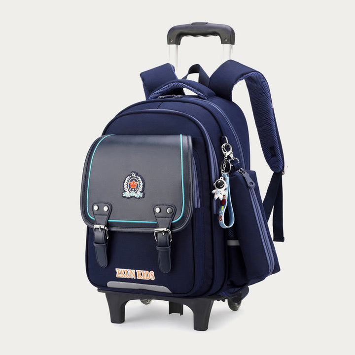 School Backpack For Kids Durable Waterproof Oxford Rolling School Bag
