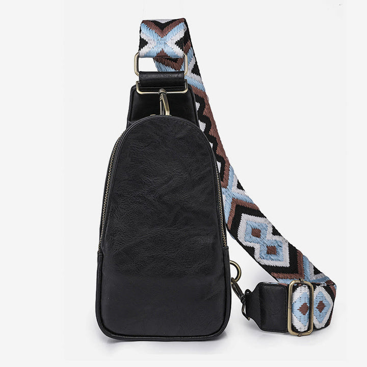 Sling Bag For Women Lightweight Wide Straps Leather Shopping Bag