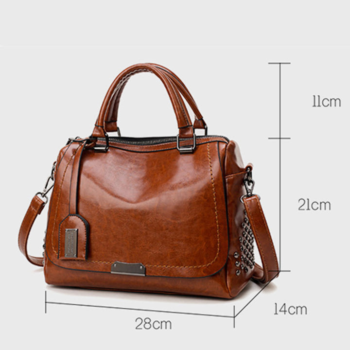Multifunctional Large Capacity Vintage Rivet Tote Bag