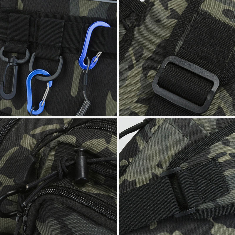 Multifunctional Large Capacity Waterproof Fishing Hiking Waist Bag Crossbody Bag