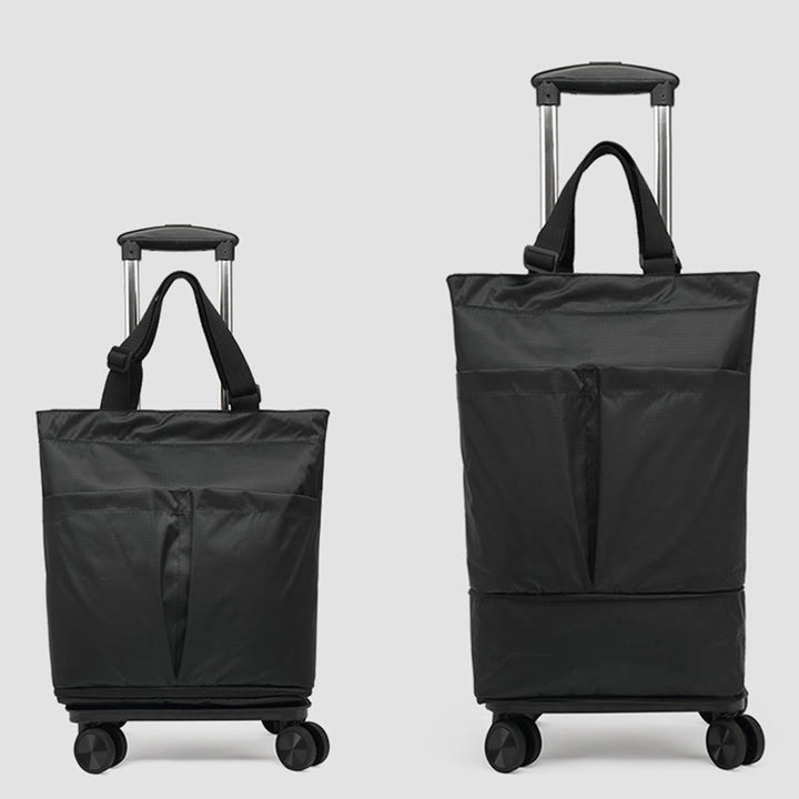 Tote Bag For Women Shopping Folding Removable Wheel Cart