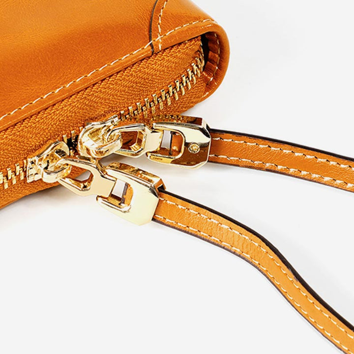 Small Bifold Zip Around Wallet RFID Blocking with Card Holder Coin Purse