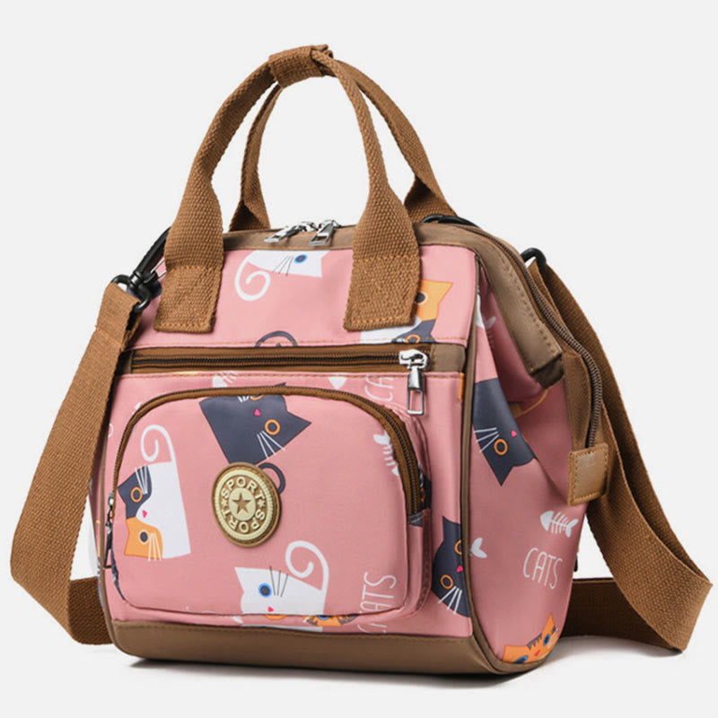 Functional Waterproof Crossbody Bag Convertible Mini Backpack Mommy Bag
