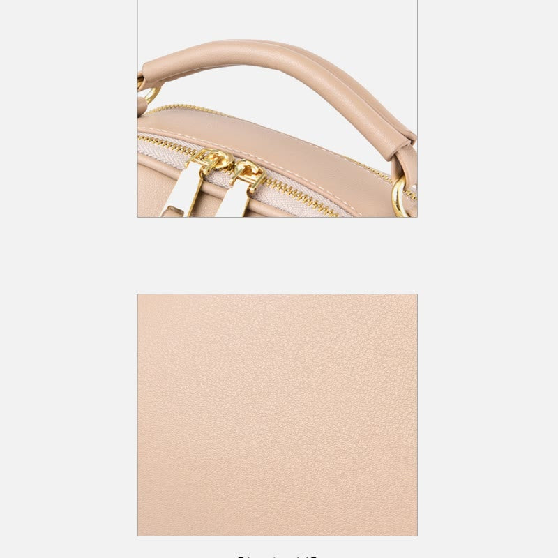 Vegan Leather Purse For Women Classic Top-Handle Bag