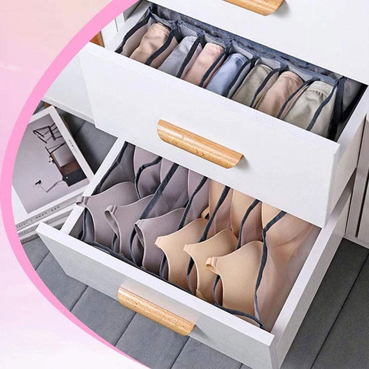 Storage Bag For Underwear Home Daily Gridding Clothes Storage