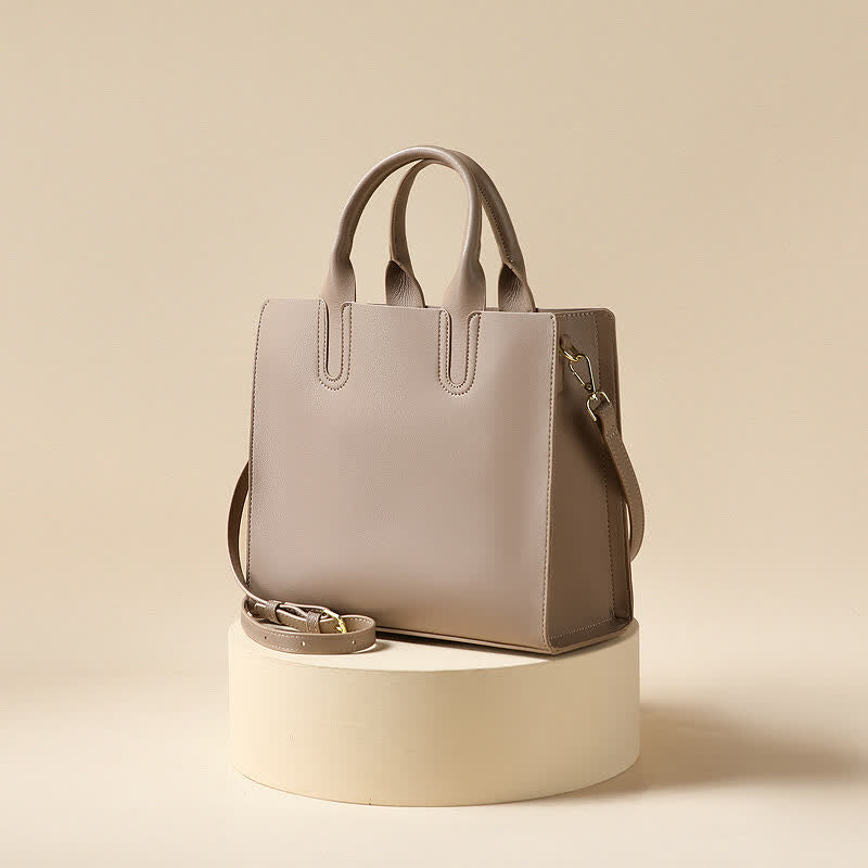 Vegan Leather Tote Bag Women Travel Work Crossbody Shoulder Purse