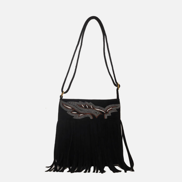 Tassel Bag For Women Adjustable Strap Crossbody Bag Shoulder Bag