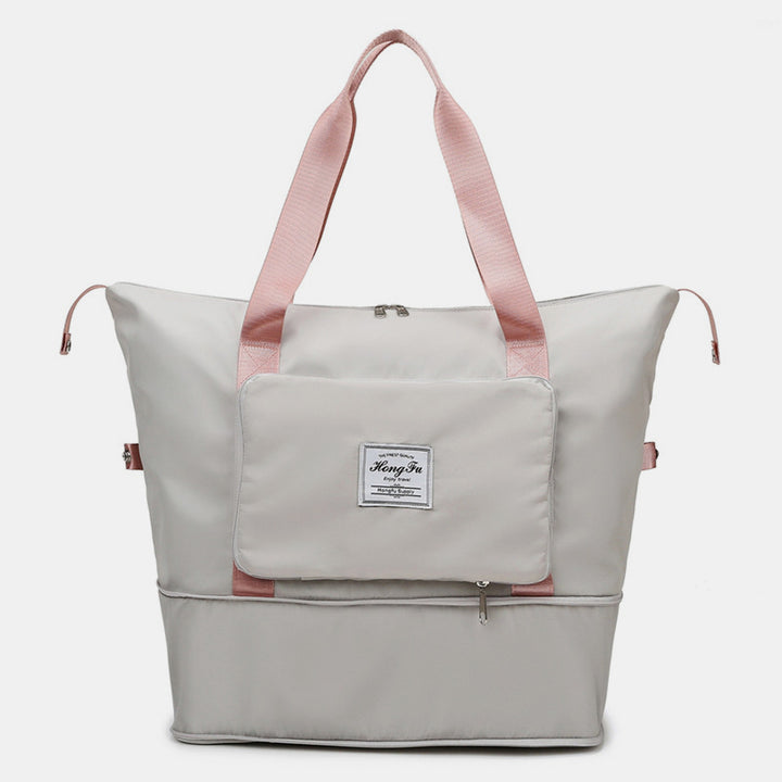 Travel Duffel Bag Sport Gym Bag Tote Weekender Overnight Bag Handbag - LightGrey - image 23