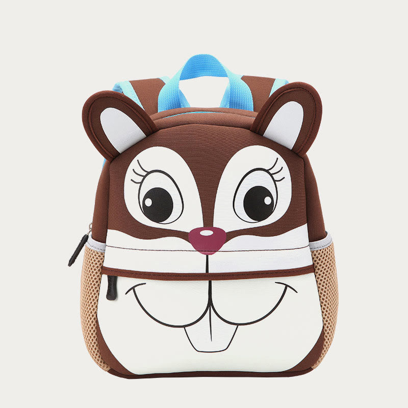 Backpack For Kids Cute Cartoon Animal Pattern Nylon Schoolbag