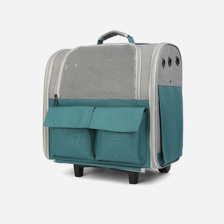 Portable Pet Carrier For Outdoor Large Breathable Oxford Cat Backpack