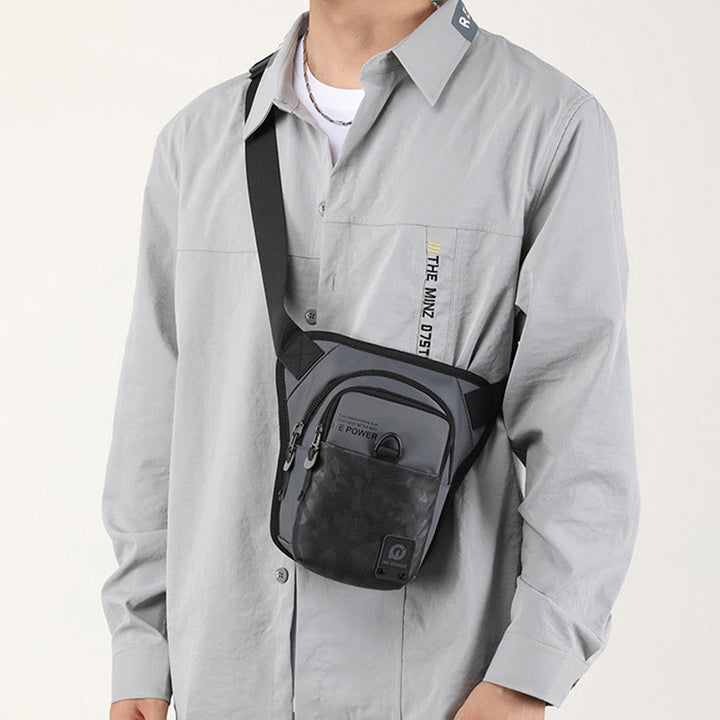Outdoor Sports Purse For Men Durable Oxford Crossbody Leg Bag