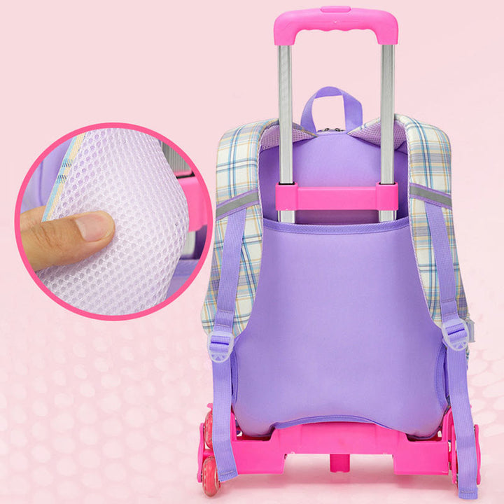 School Backpack For Kids Cute Pattern Rolling School Bag - image 15