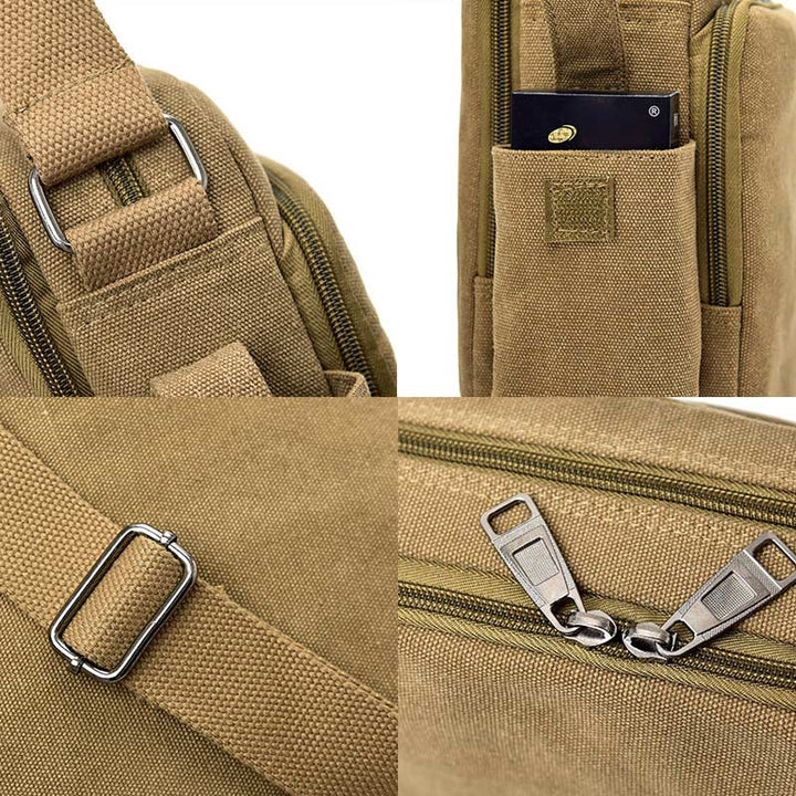 Large Capacity British Style Vintage Messenger Bag