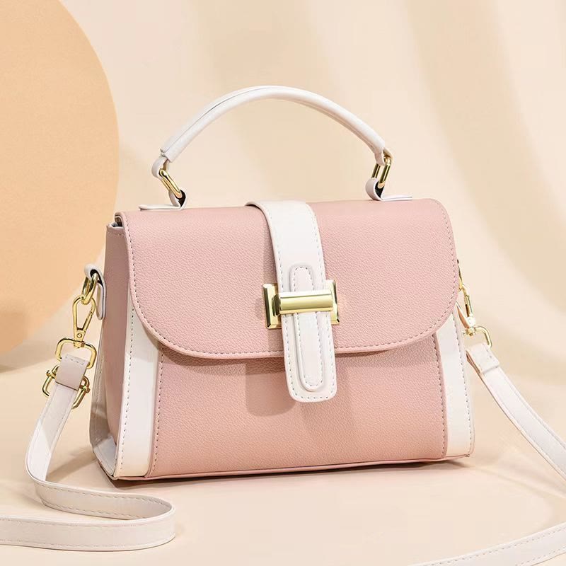 Bright Color Crossbody Bag For Women Dating Leather Purse