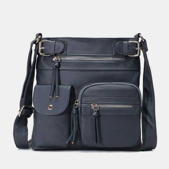 Large-Capacity Waterproof Crossbody Bag - Navy - image 16