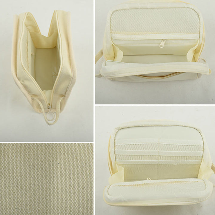 Pencil Case For Students Canvas Large Capacity Stationery Pencil Box