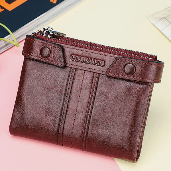 RFID Anti-Theft Multifunctional Genuine Leather Wallet