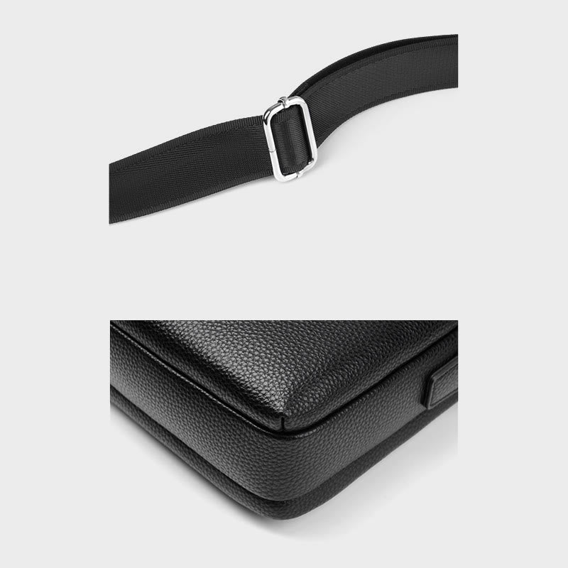 Simple Messenger Bag For Men Outdoor Durable Waterproof Leather Bag