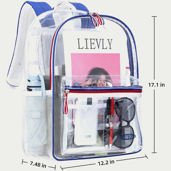 PVC Backpack For Adult Outdoor Travel Transparent Large Clear Bag