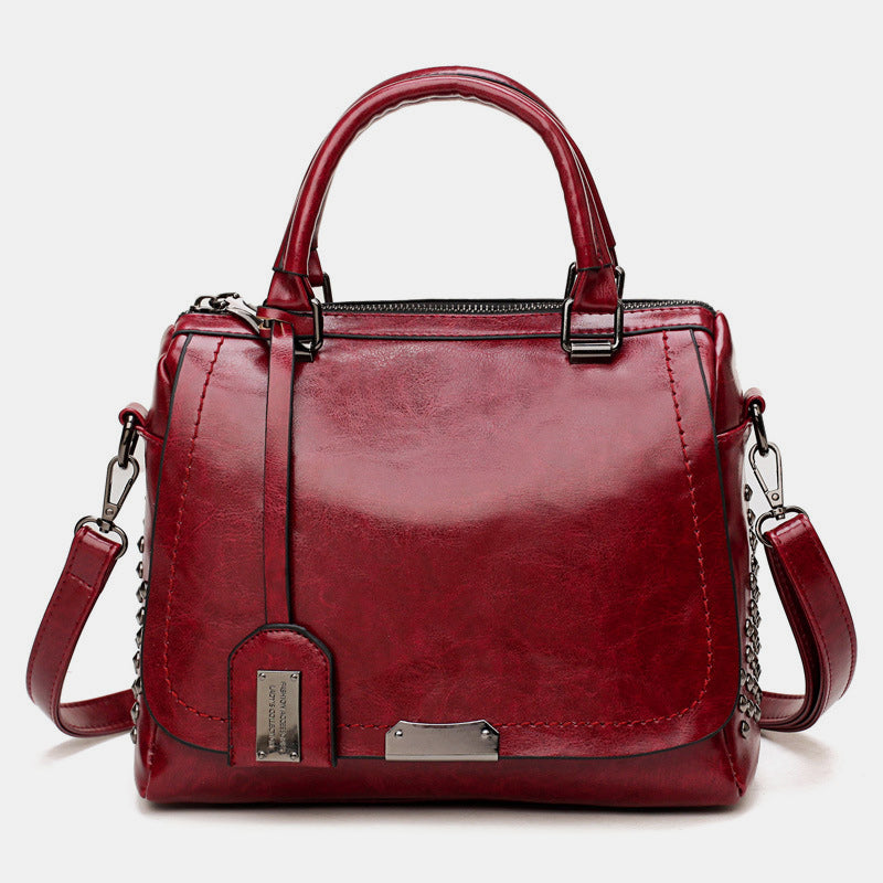 Multifunctional Large Capacity Vintage Rivet Tote Bag
