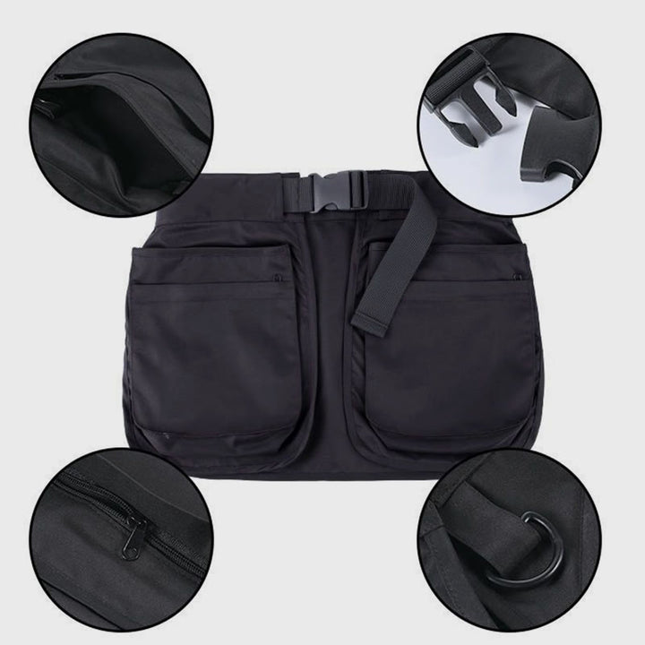 Retro Waist Bag for Women Men Functional Tool Waist Bag Apron