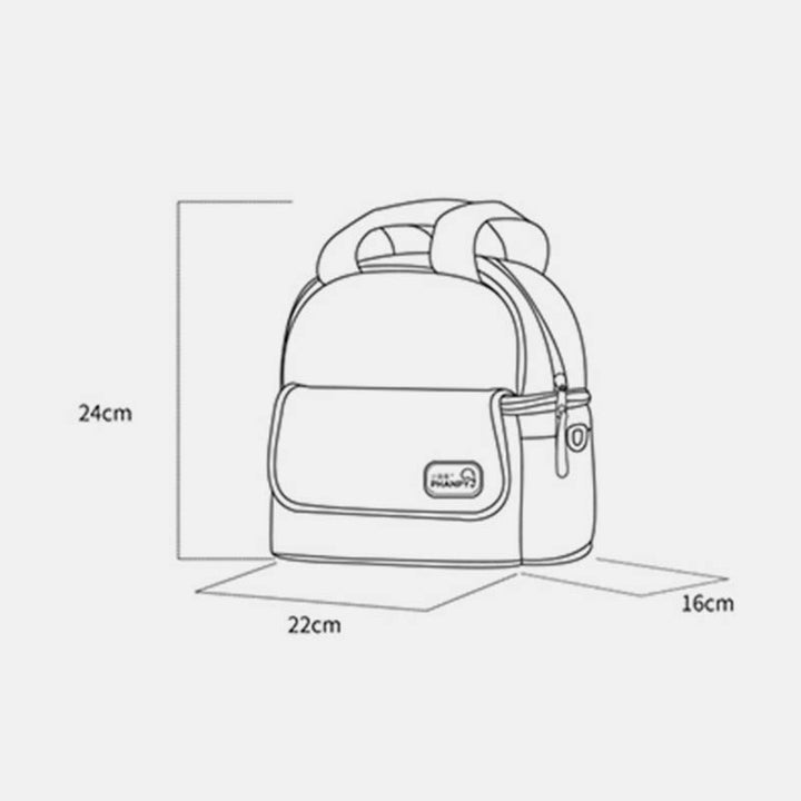Insulated Baby Bottle Bag Mommy Bag Breastmilk Cooler Bag with Contoured Ice Pack