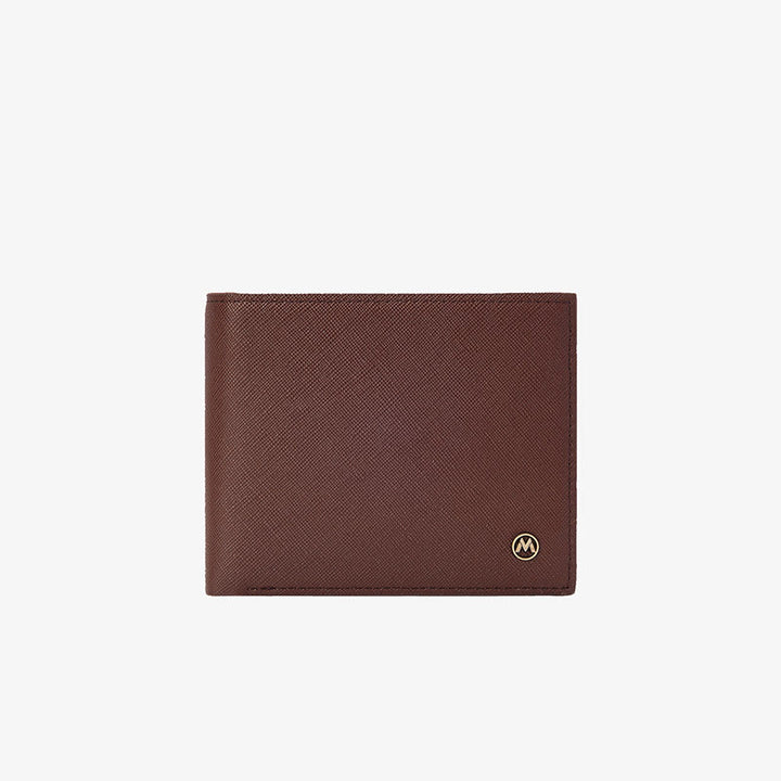 Short Bifold Wallet Men's Gentle RFID Anti Theft Card Purse