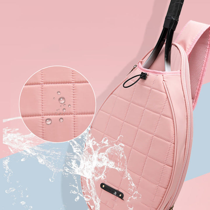 Racket Bag For Women Plaid Pattern Waterproof Polyester Crossbody Bag - image 6