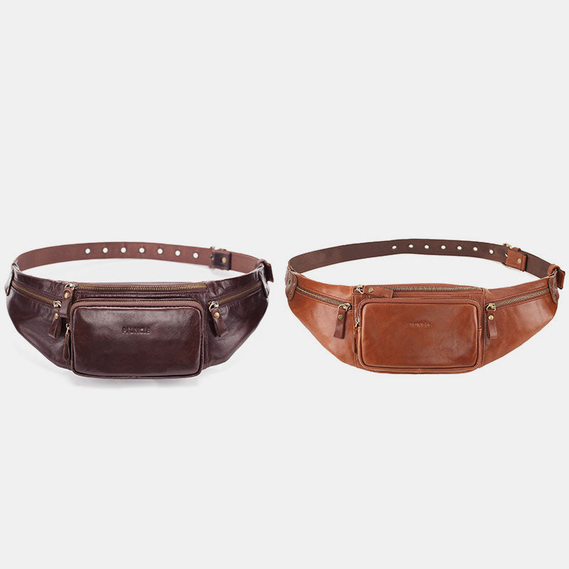 Vintage Multi-Carry Genuine Leather Sling Bag