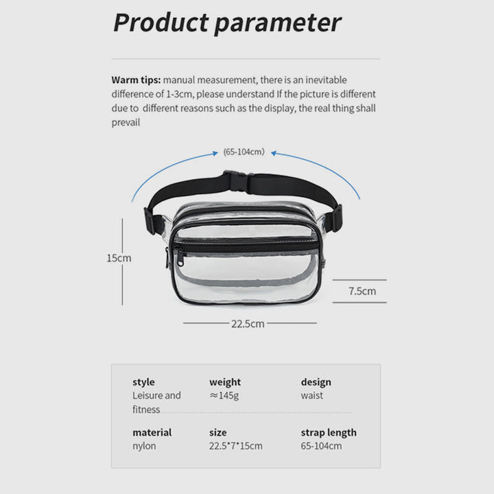 Waist Bag For Outdoor Sports Horizontal Waterproof Casual Phone Bag