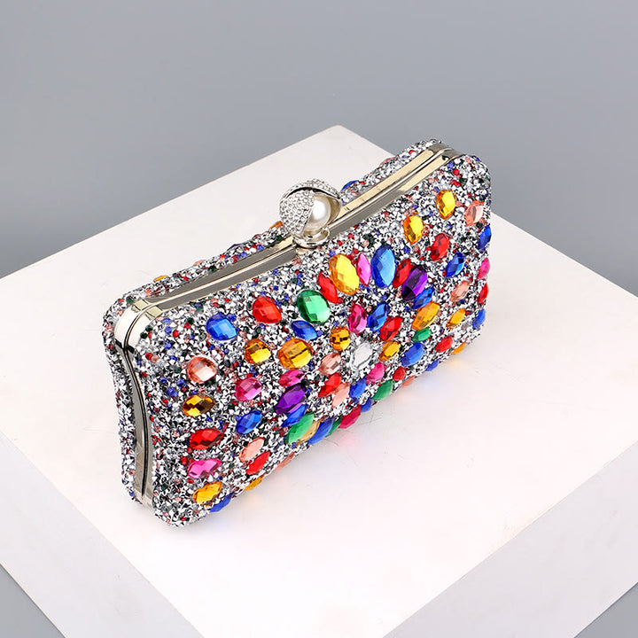 Diamond Encrusted Dinner Bag For Party Fashion Banquet Evening Bag