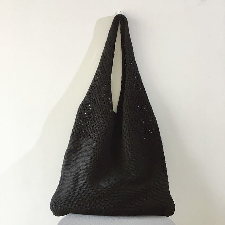 Tote Bag For Women Ethnic Style Wool Knitted Shoulder Bag