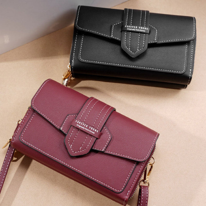 Retro Multi-Card Coin Purse Crossbody Bag
