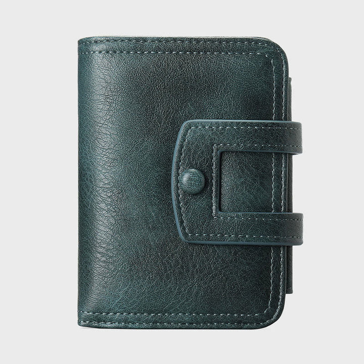 Wallet For Women Retro Slim Leather RFID Shopping Purse