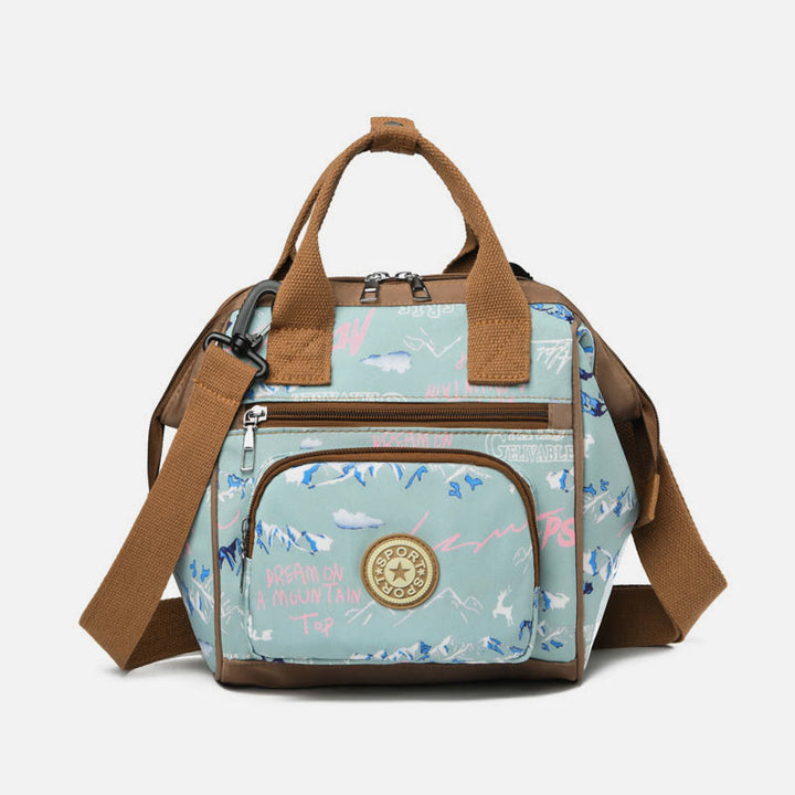 Functional Waterproof Crossbody Bag Convertible Mini Backpack Mommy Bag