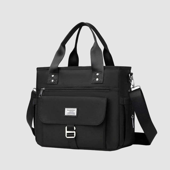 Tote For Outdoor Picnic Portable Multifunctional Waterproof Nylon Lunch Bag - Black - image 24