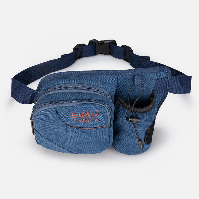 Small Waist Bag for Men Outdoor Riding Canvas Sports Bag