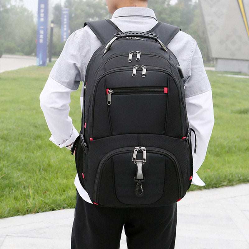 Extra Large Multi Pocket Business Laptop Backpack with USB Charger