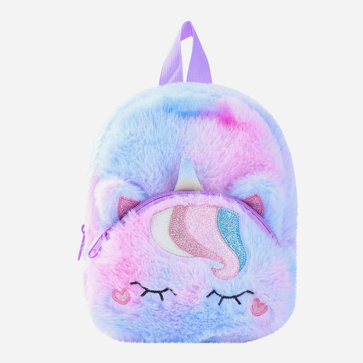 Backpack For Women Unicorn Furry Cute Cartoon Toddlers Kids Schoolbag