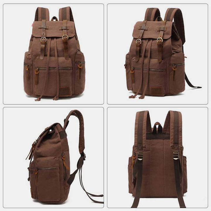 High Capacity Canvas Vintage Backpack
