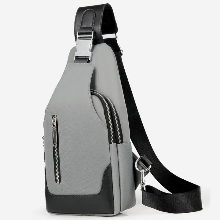 USB Charging Waterproof Sling Bag
