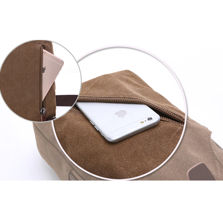 Multifunctional Vintage Canvas Sling Bag