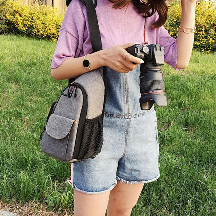 SLR Digital Camera Bag For Outdoor Durable Nylon Chest Bag