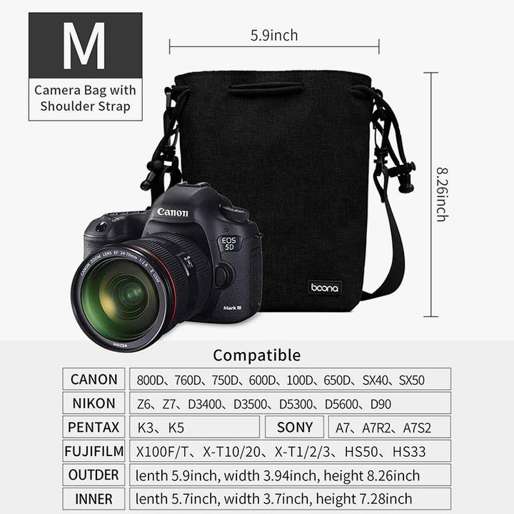 SLR Camera Bag For Travel Waterproof Portable Lens Protective Bag
