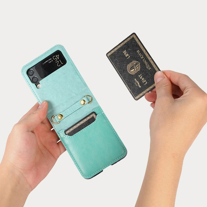 Phone Case For Z Flip Series Folded Protective Crossbody Case