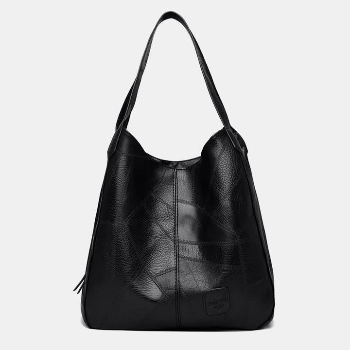 Large Capacity Simply Fashion Shoulder Bag Triple Layer Hobo Bag
