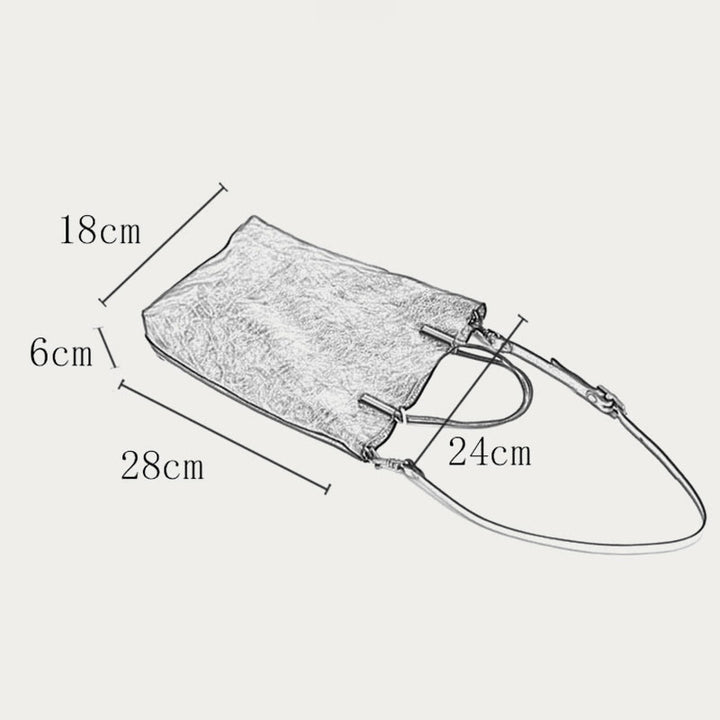 Handmade Crossbody Bag For Women Retro Simple Texture Shouder Bag
