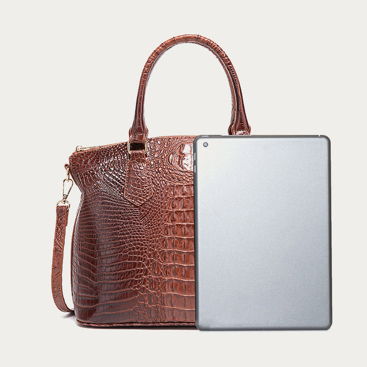 Tote For Women Daily Use Retro Crocodile Crossbody Bag - image 8