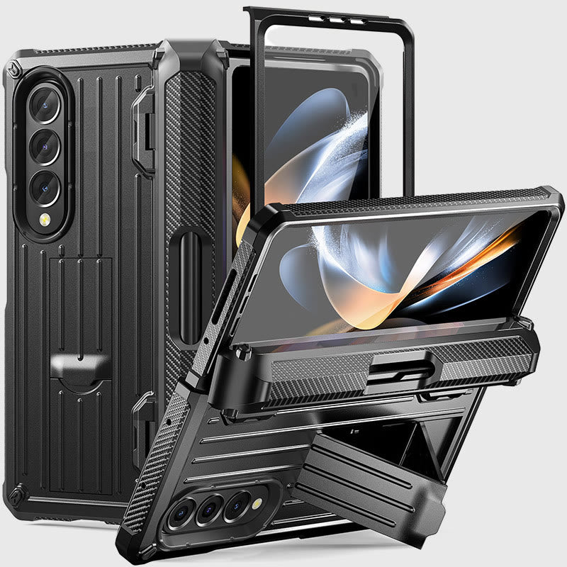 Phone Case With Holder For Samsung Shatter-Resistant Protective Cover