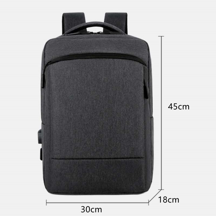 Large Capacity Lightweight Waterproof Expandable Business Backpack With USB Charging Port